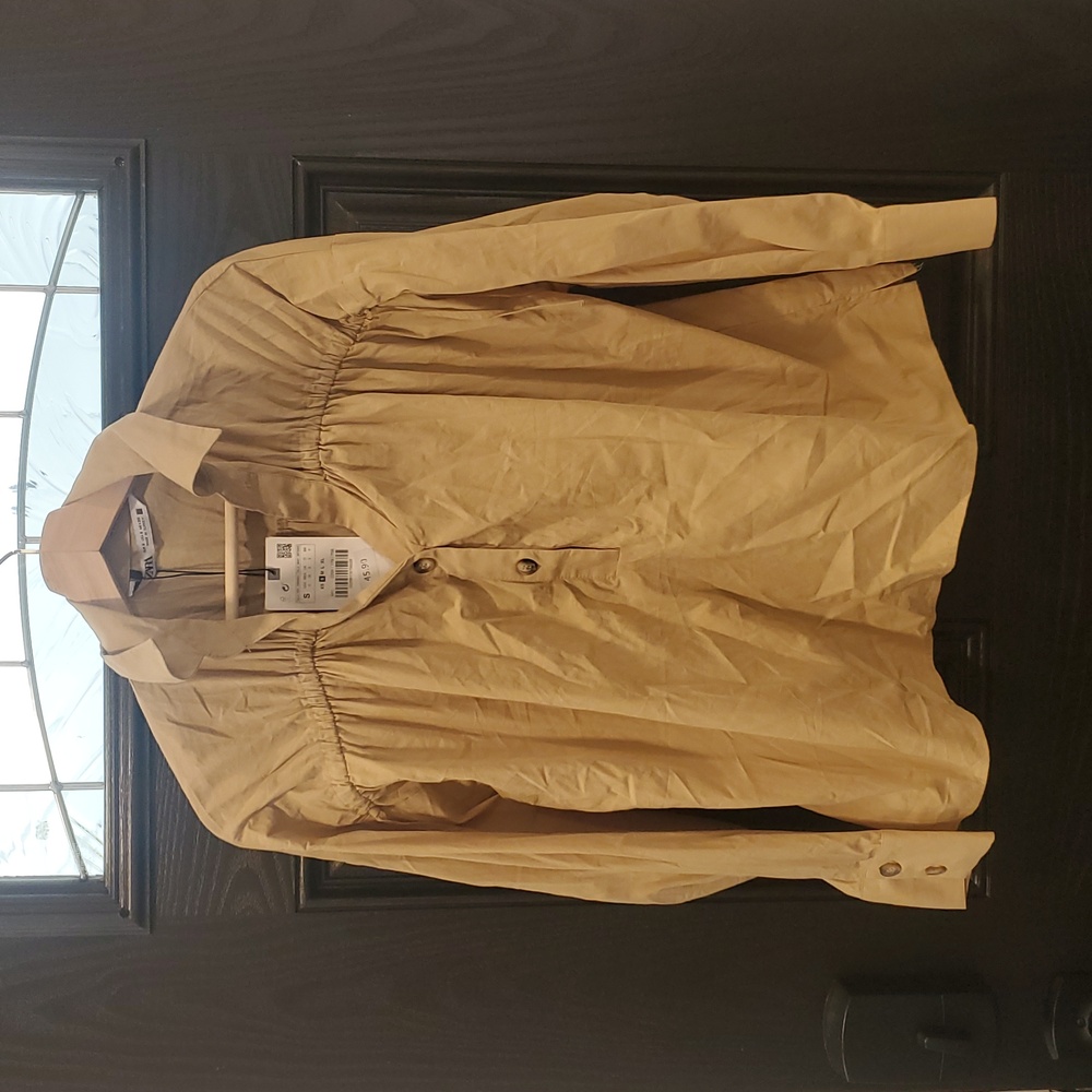 Zara Ruched Front Shirt - Picture 5 of 6
